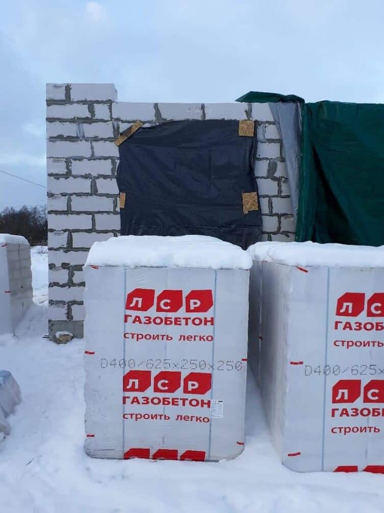Строительство дома из газобетона в д. «Коммунар», ЛО