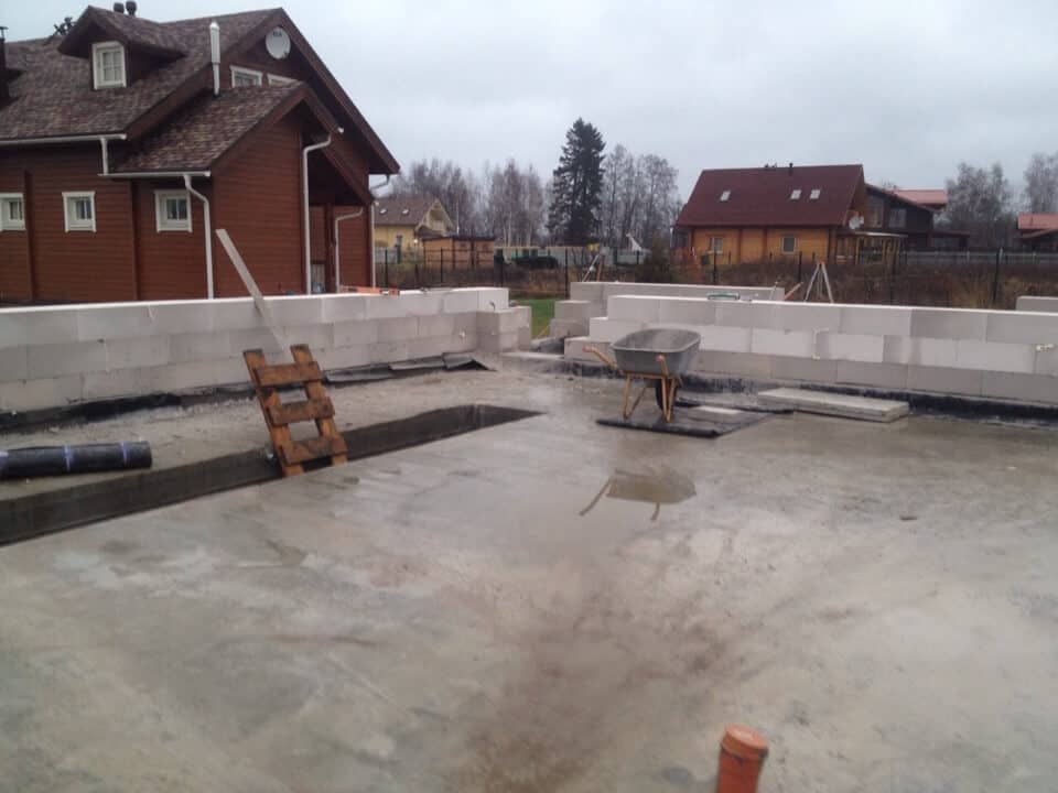 Строительство гаража из газобетона в посёлке «Коробицыно», ЛО
