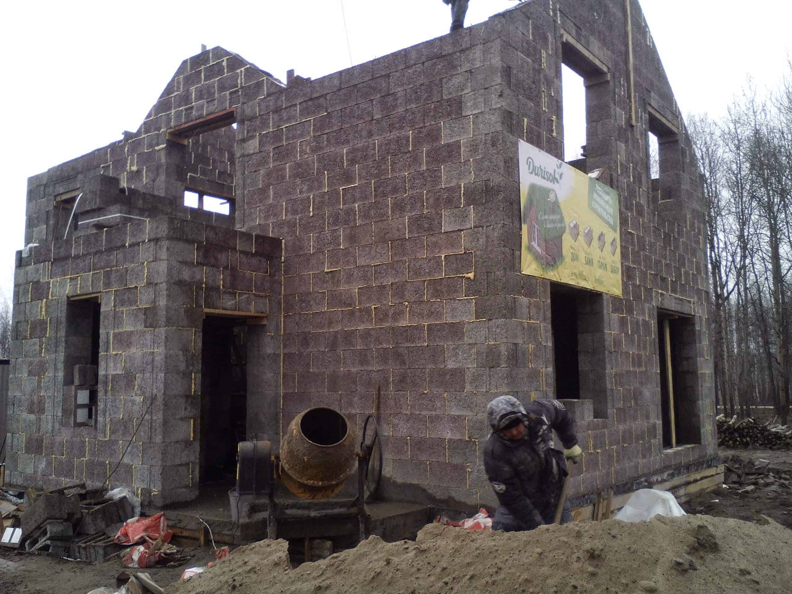 Строительство дома по технологии «Дюрисол» в Красном Селе