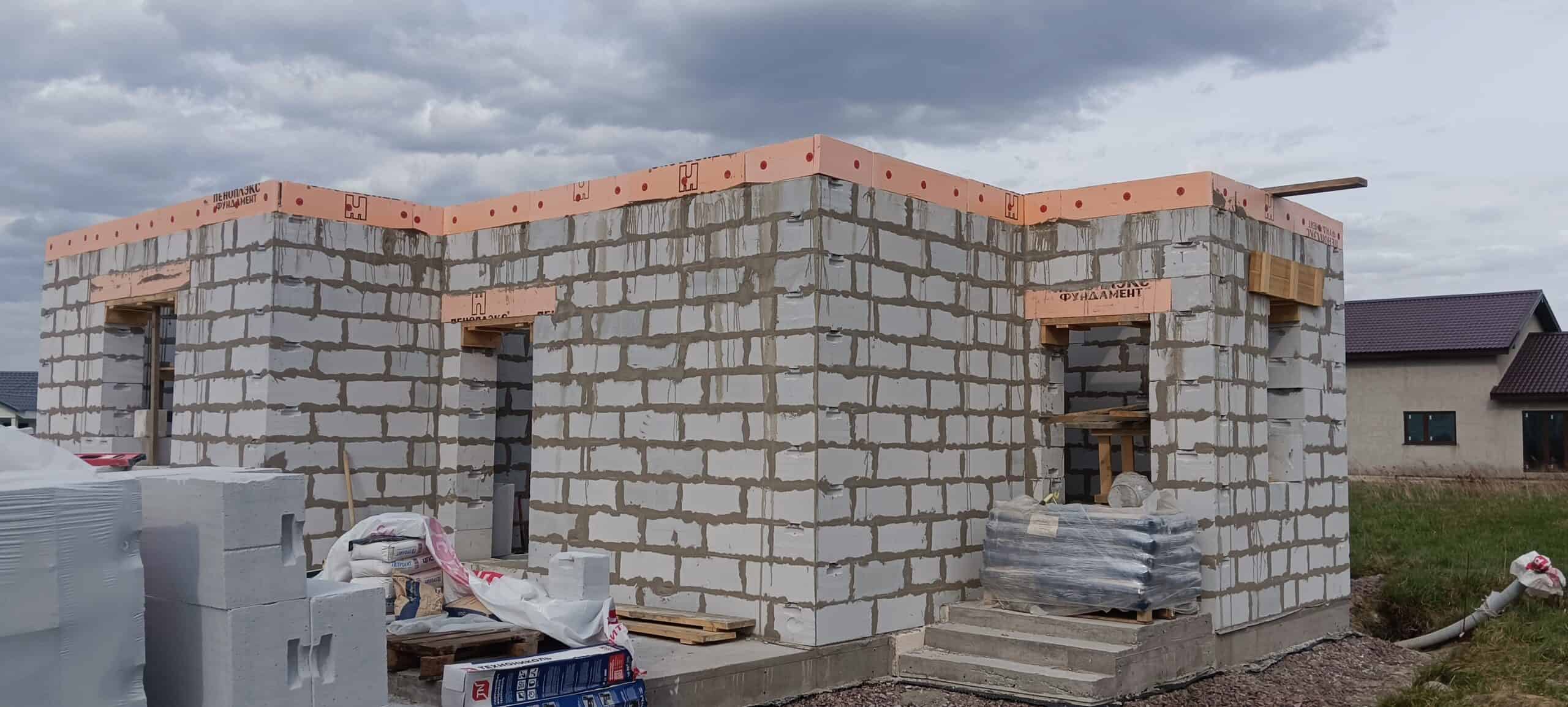 Строительство дома из газобетона в посёлке «Аннино», ЛО