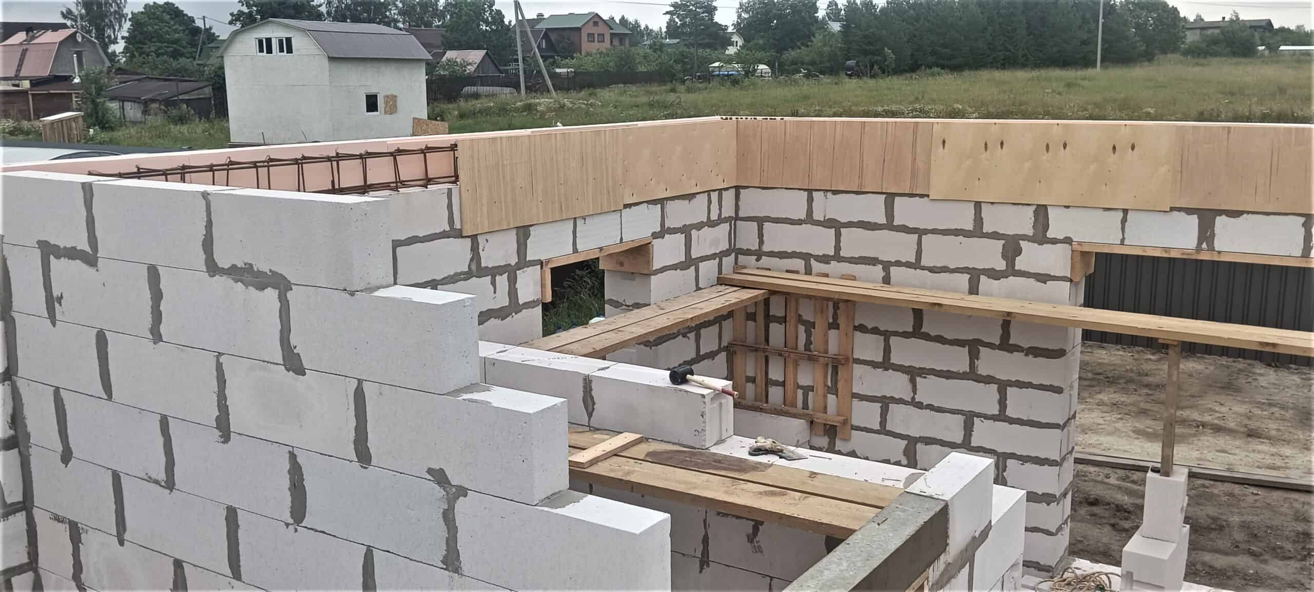Строительство дома в деревне Ириновка, ЛО